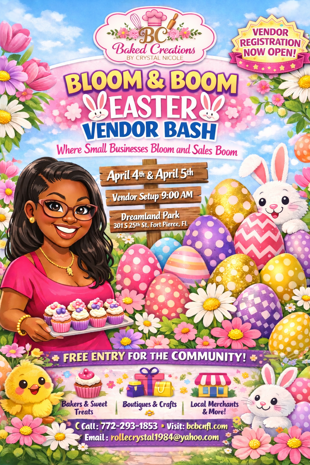 Bloom & Boom Easter Vendor Bash 🐣