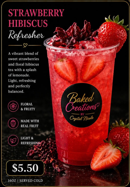 Strawberry Hibiscus Refresher