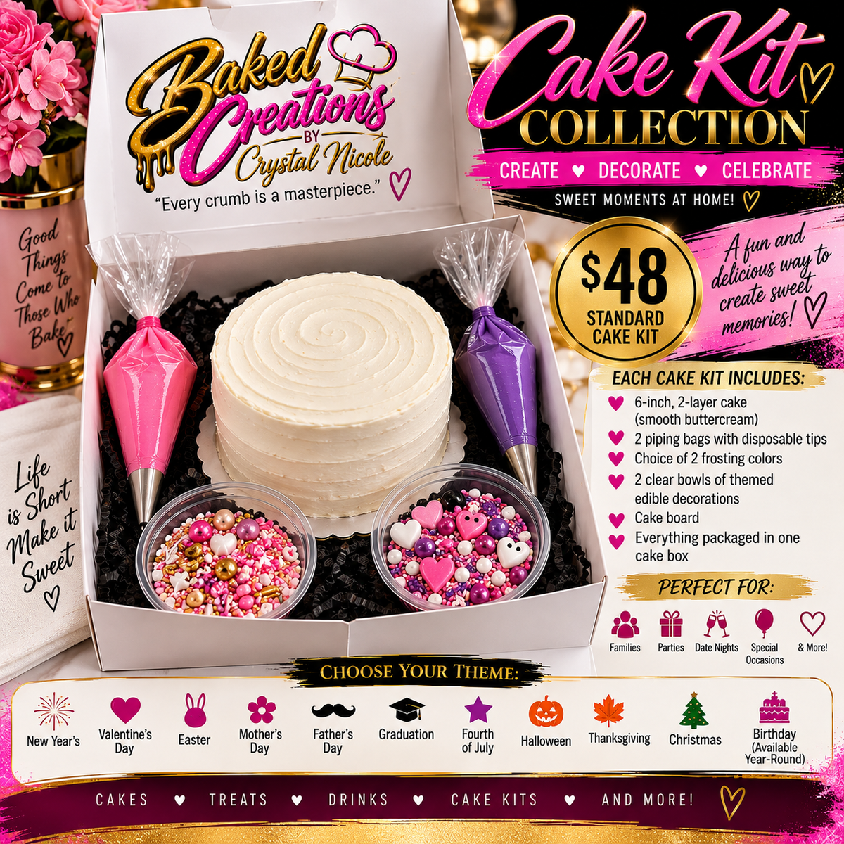 Baked Creations Cake Kit Colletion